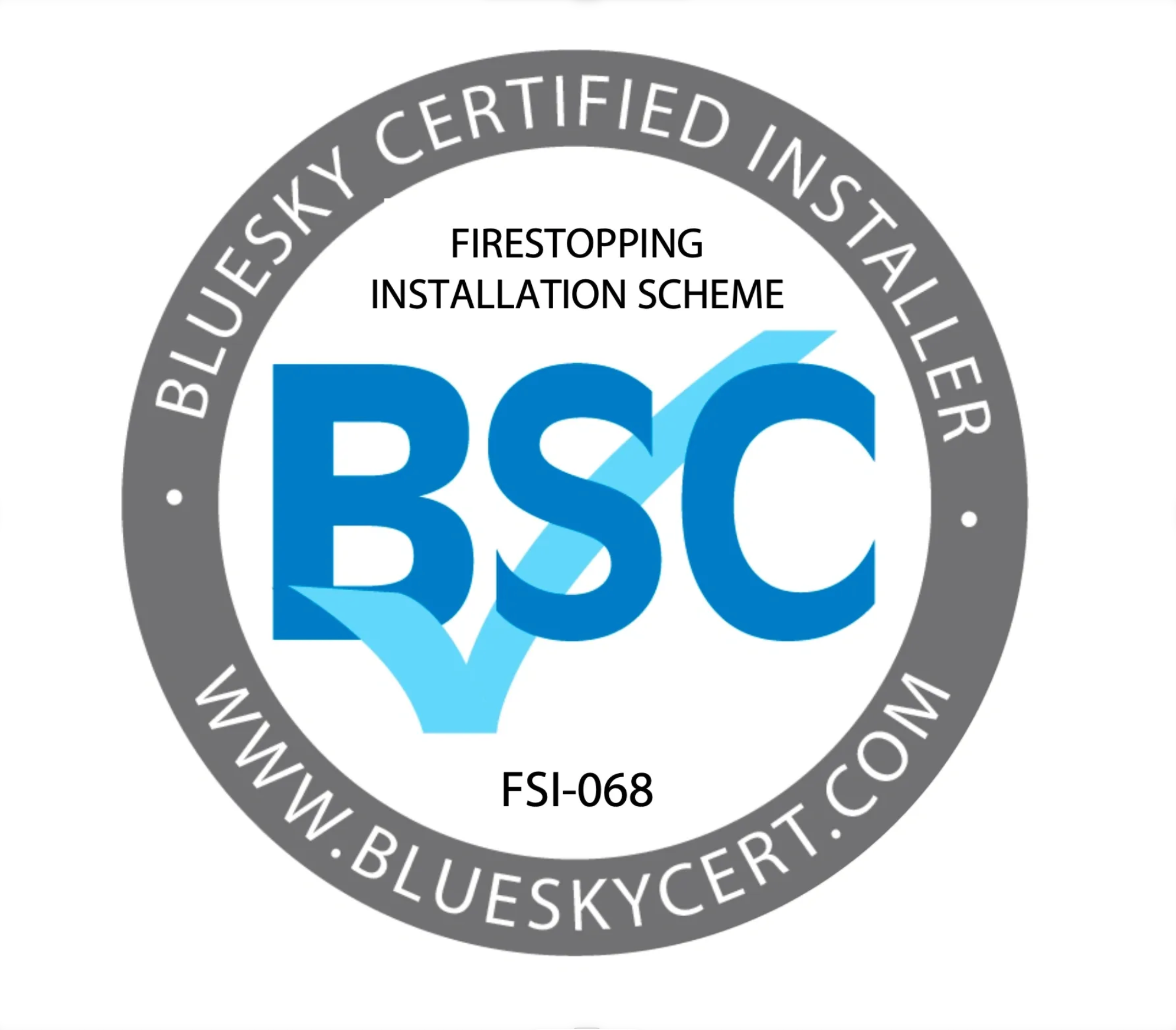 Bluesky Certified Installer – Firestopping Installation Scheme FSI-068